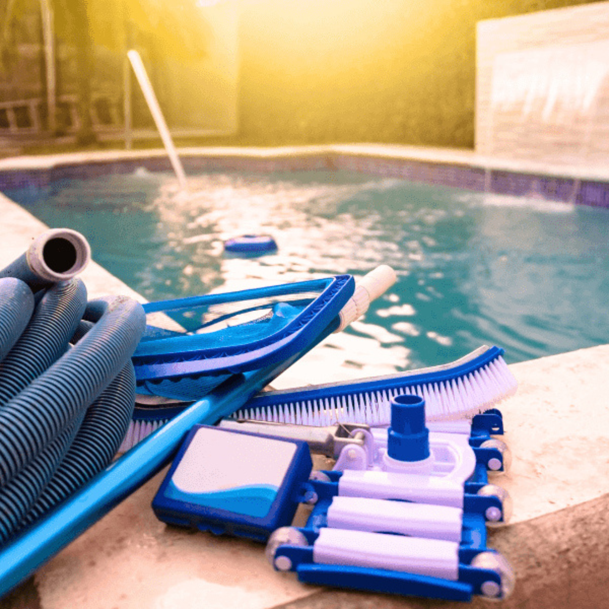 Professional pool maintenance bundles and chemical kits for balanced water